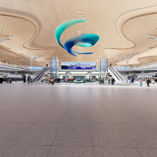 ‌昆明长水国际机场T2航站楼室内方案全景